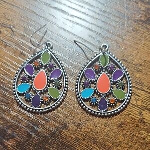 Colorful Teardrop Earrings